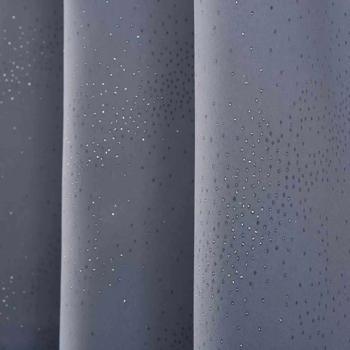 Ösenschal Fertiggardine Verdunkelung Firmament blaugrau 140x245cm