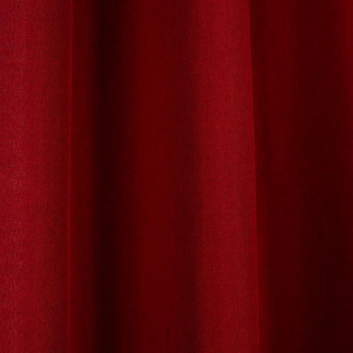 Ösenvorhang Brilliant Leinenoptik einfarbig rot 140x245cm