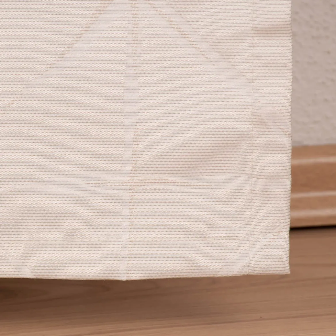 Ösenvorhang Charming Rauten Jacquardgewebe creme 140x255cm