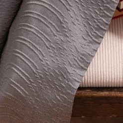 Ösenvorhang Miracle Elbersdrucke blickdicht Clocqué-Jacquardgewebe silber 140cmx255cm