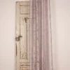 Ösenvorhang mit Allover Ausbrenner Motiv Zweige Vögel mauve 140x245cm