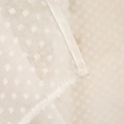 Ösenvorhang Voile Scherli Rechtecke weiß 135x260 cm – transparenter Vorhang