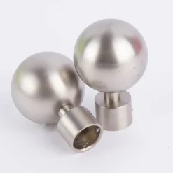 Serie Boston Endstücke Ball groß 2 Stück Ø16mm edelstahl-optik