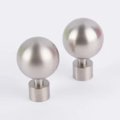 Serie Boston Endstücke Ball groß 2 Stück Ø16mm edelstahl-optik