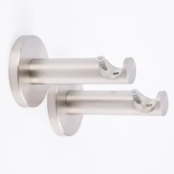 Serie Boston 1-Lauf Träger kurz 2 Stück Stange oder Profil Ø16mm edelstahl-optik