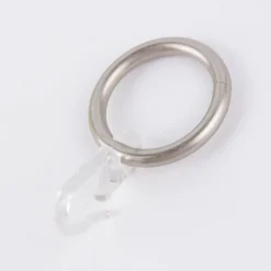 Serie Boston Rundringe Ø33mm 10 Stück inkl. Haken Ø16mm edelstahl-optik