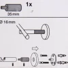 Serie Boston Trägerverlängerung Ø16mm edelstahl-optik