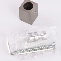 Serie London Deckenträger für eckige Profilstange 18x18mm edelstahl-optik