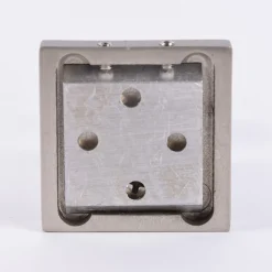 Serie London Wandträger 2-Lauf für eckige Profilstange 18x18mm edelstahl-optik
