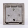 Serie London Wandträger 1-Lauf kurz für eckige Profilstange 18x18mm edelstahl-optik