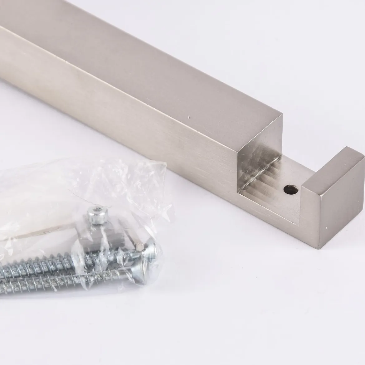 Serie London Wandträger 1-Lauf lang für eckige Profilstange 18x18mm edelstahl-optik
