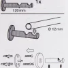 Serie Malibu Doppelträger offen Ø12mm edelstahl-optik