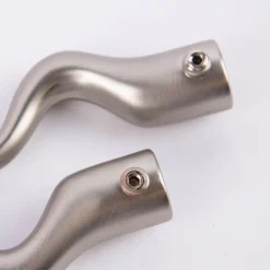 Serie Malibu Endstück Curve Ø12mm edelstahl-optik 2er Pack