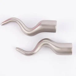 Serie Malibu Endstück Curve Ø12mm edelstahl-optik 2er Pack