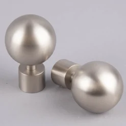Serie NewYork Endstücke Kugel Stecker 2 Stück Ø20mm edelstahl-optik
