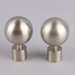 Serie NewYork Endstücke Kugel Stecker 2 Stück Ø20mm edelstahl-optik