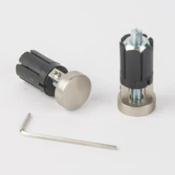 Serie NewYork Endstücke Match 2 Stück Ø20mm edelstahl-optik