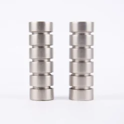 Serie NewYork Endstücke rillcube 2 Stück Ø20mm edelstahl-optik