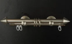 Serie NewYork Flachringe inkl Haken 10 Stück Ø20mm edelstahl-optik