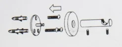Serie NewYork Träger 2-Lauf 1xRohr 1xProfil Ø20mm edelstahl-optik