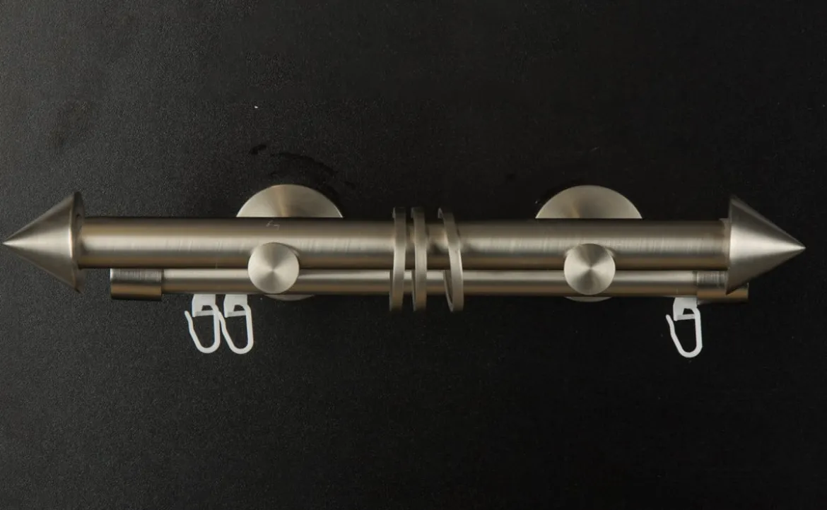 Serie NewYork Träger 2-Lauf 1xRohr 1xProfil Ø20mm edelstahl-optik