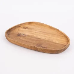Servierbrett abgerundet Akazienholz natur 21x30x2cm