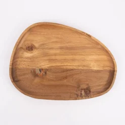 Servierbrett abgerundet Akazienholz natur 21x30x2cm