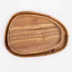 Servierbrett abgerundet Akazienholz natur 21x30x2cm