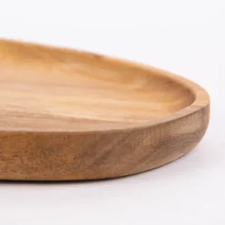 Servierbrett abgerundet Akazienholz natur 21x30x2cm