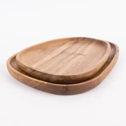 Servierbrett abgerundet Akazienholz natur 18x25x2cm
