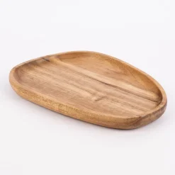Servierbrett abgerundet Akazienholz natur 18x25x2cm
