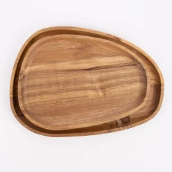 Servierbrett abgerundet Akazienholz natur 18x25x2cm