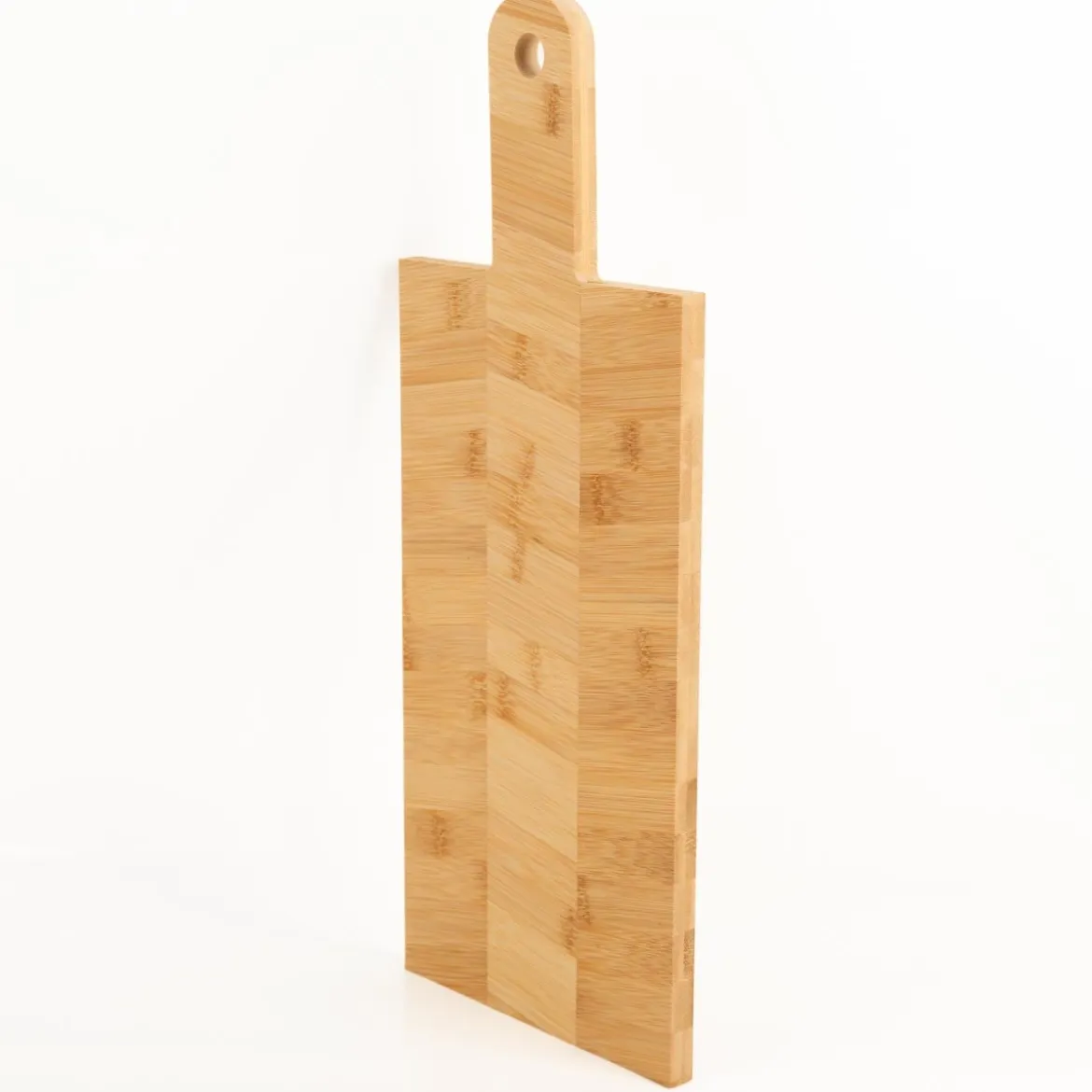 Servierbrett mit Fischgrät-Dessin aus Bambus 48x19cm