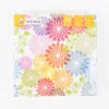 Serviette Blumen weiß bunt 33x33cm 3lagig 20 Stück