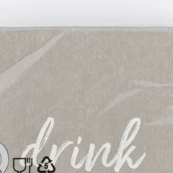 Serviette Drink more Gin weiß grau 25x25cm 3lagig 30 Stück