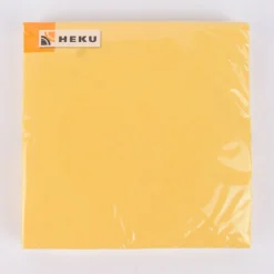 Serviette einfarbig gelb 33x33cm 3lagig 20 Stück