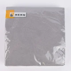 Serviette einfarbig grau 33x33cm 3lagig 20 Stück