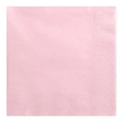 Serviette einfarbig rosa 33x33cm 3lagig 20 Stück
