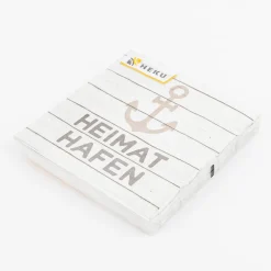 Serviette Heimathafen Anker creme braun beige 33x33cm 3lagig 20 Stück
