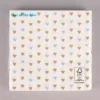 Serviette Herzen weiß goldfarbig silberfarbig 33x33cm 3lagig 20 Stück