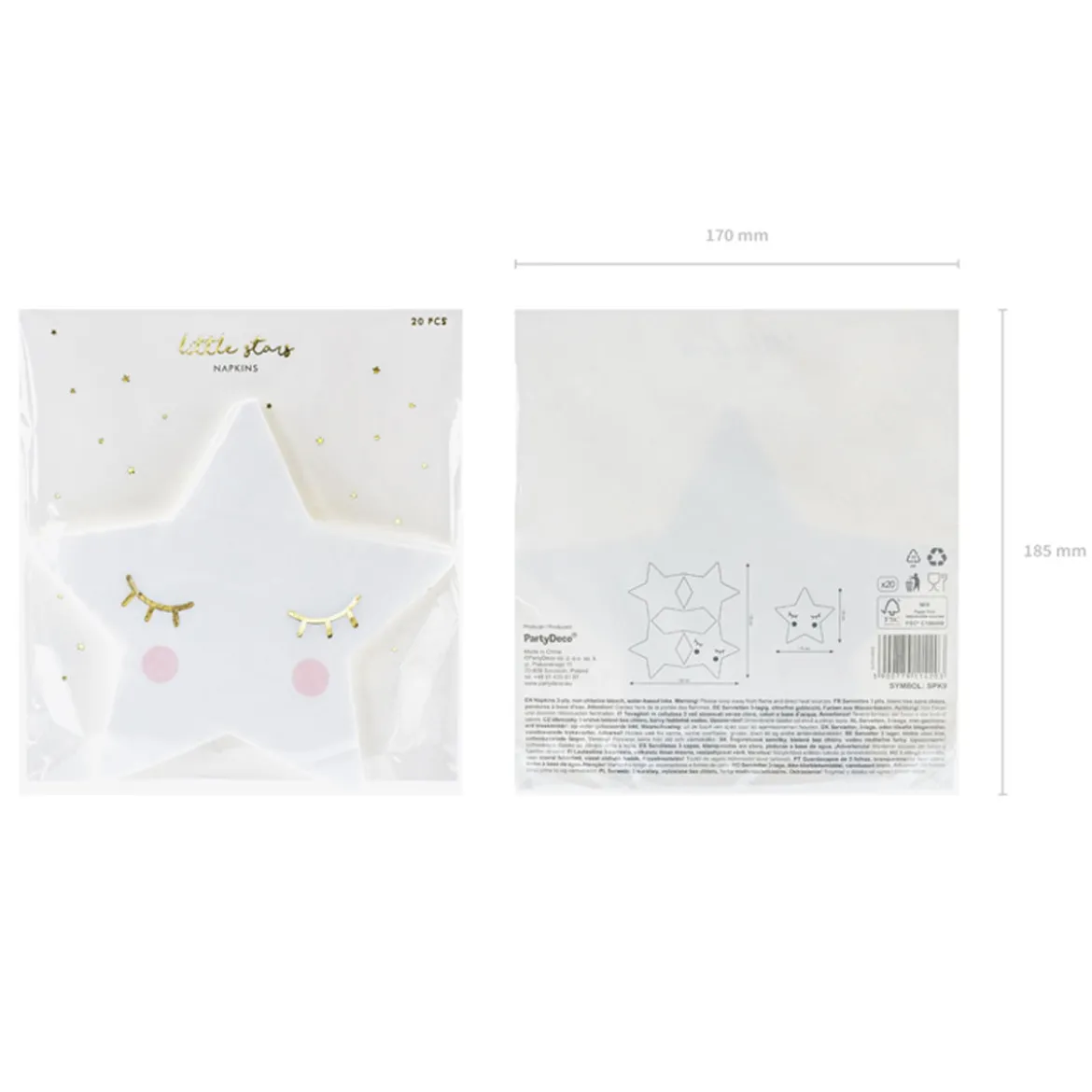 Serviette Little Star Stern 3lagig 20 Stück