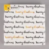Serviette Merry Christmas weiß gold schwarz 33x33cm 3lagig 20 Stück