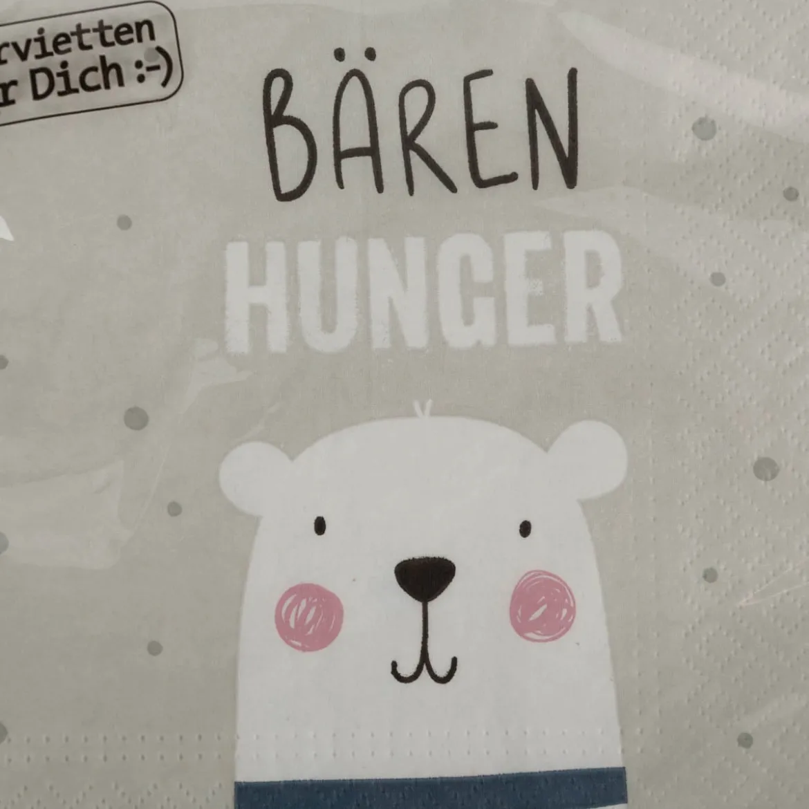 Servietten Bärenhunger 33x33cm 3lagig 20 Stück von La Vida