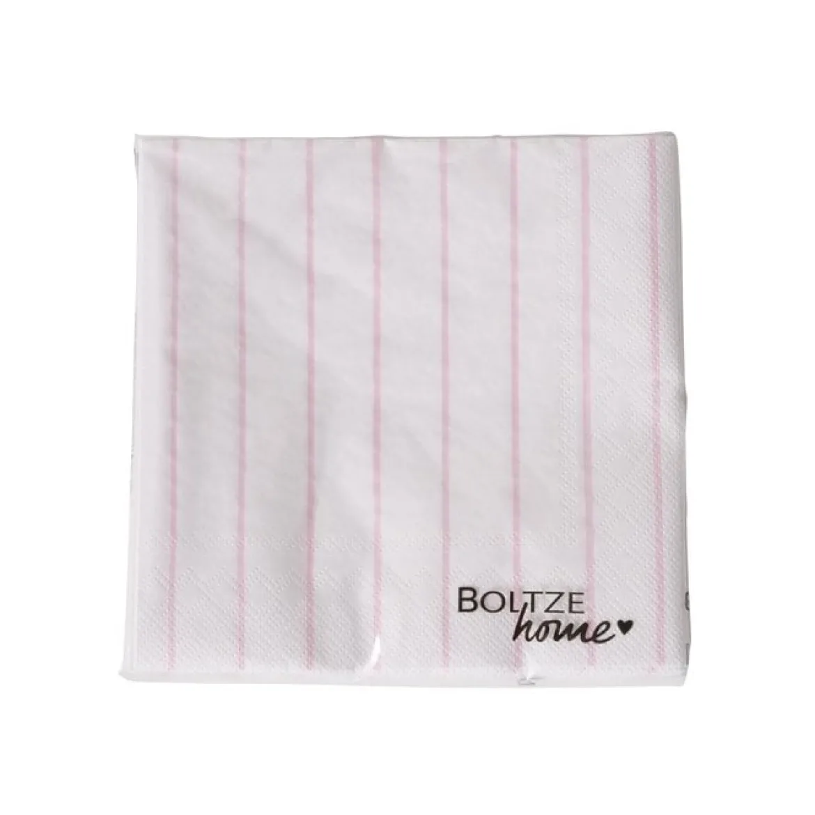 Servietten gestreift 20 Stück weiß-rosa oder weiß-schwarz 3x33cm