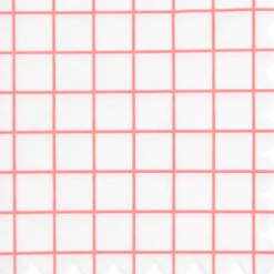 Servietten Gitterkaro Neon Pink mit Wellenrand von Rico Design, 20 Stück