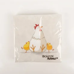 Servietten Henne und Küken 20 Stk 3-lagig 33x33cm FSC Papier von Boltze