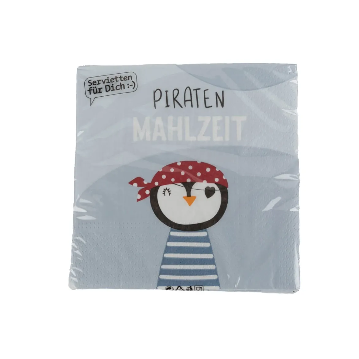 Servietten Piratenmahlzeit 33x33cm 3lagig 20 Stück von La Vida