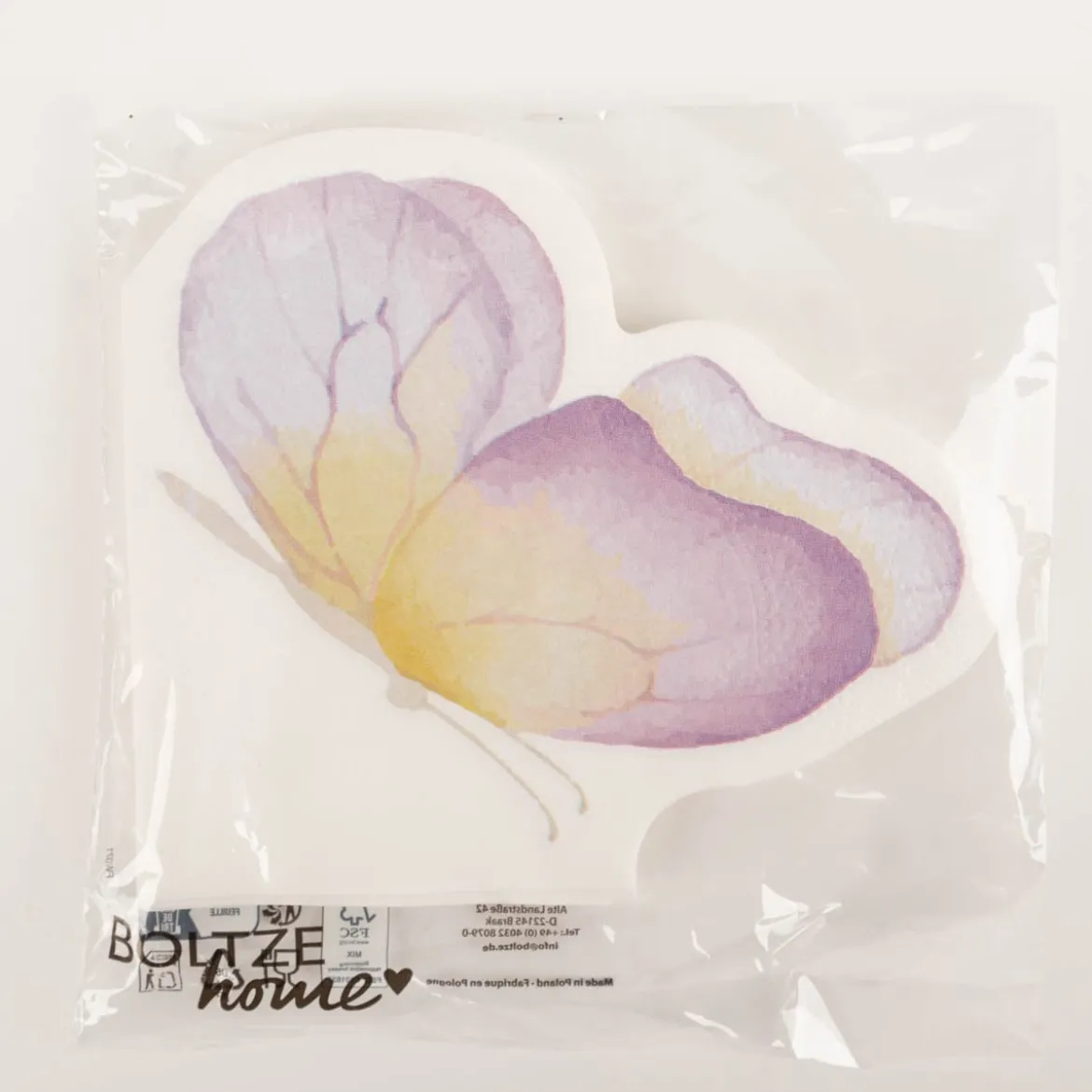 Servietten Schmetterling violett 12 Stk 3-lagig 16 x15 cm FSC Papier von Boltze