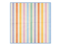 Servietten Streifen bunt 33x33cm 20 Stück