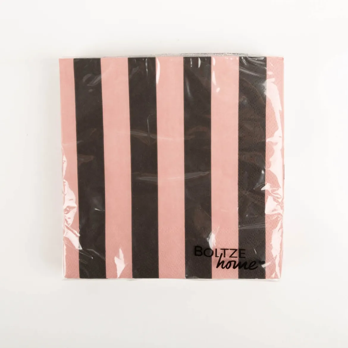 Servietten Streifen rosa 20 Stk 3-lagig 33x33cm FSC Papier von Boltze